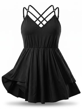 HALARA Black 2 N 1 Dress Adjustable Buckle Size XL